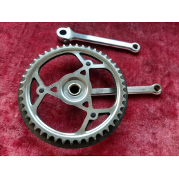 Pedalier Crankset MADE IN FRANCE 46 170 14×1.25 vintage bike 🇫🇷 D8