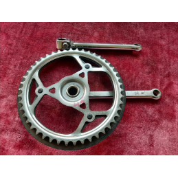 Pedalier Crankset MADE IN FRANCE 46 170 14×1.25 vintage bike 🇫🇷 D8