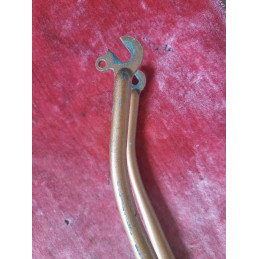 Top view down the steerer tube showcasing interior tube walls.