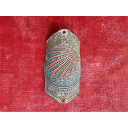 Plaque de vélo LIBERIA 1950 stemma metallico frontale per telaio vintage