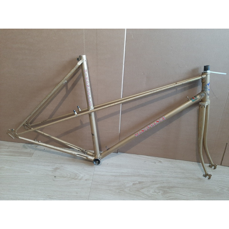 Cadre velo randonneur MANUFRANCE 700C DURIFORT 3175g 54cm 125mm BFFF vintage D10