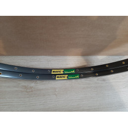 Anodised finish profile on used Mavic MA40 36-hole rims