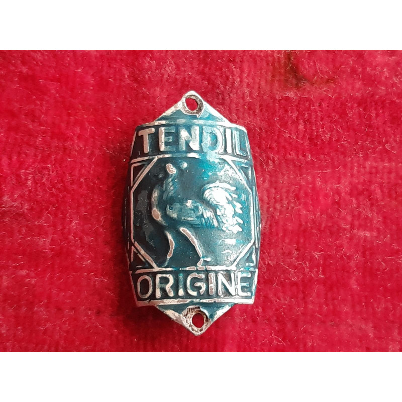 Vintage TENDIL Bicycle Head Badge - Original