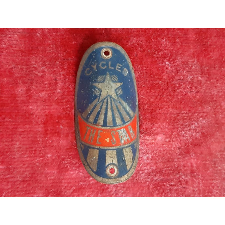 Ancienne Plaque De Vélo CYCLES THE STAR 1950 F01
