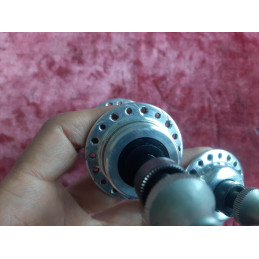 ALPIN vintage front and rear hubs Duralumin 36/36H