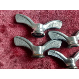 Ecrous Papillons BELL 1940s-50s Vélo ancien a 8/9.5mm Maxi Car Singer Charrel F10