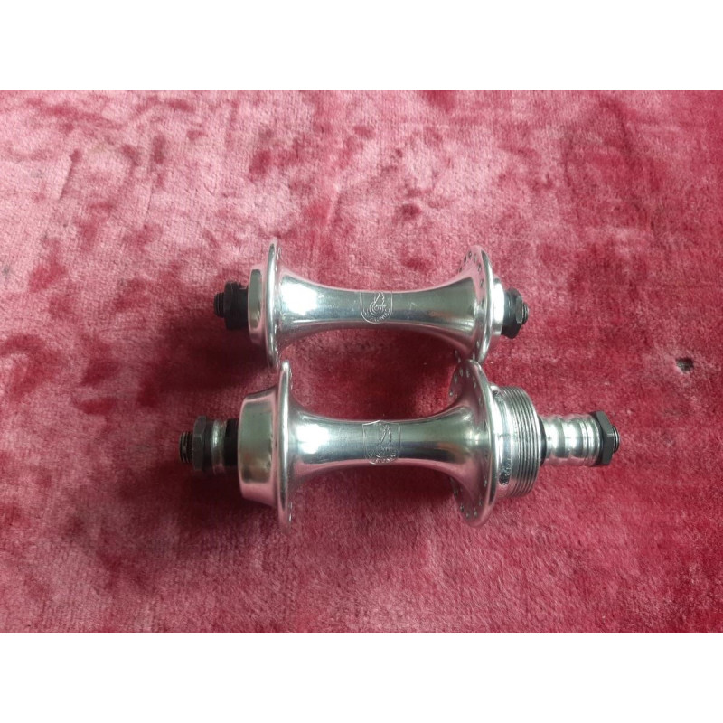 Bujes Campagnolo BSC Bianchi 36H delantero y trasero para bicicleta clásica