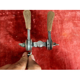 Manípulo de mudanças Simplex LJ vintage PX10 – detalhe do punho de borracha original
