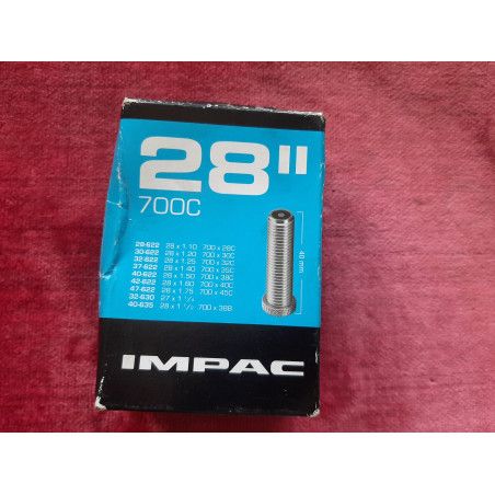 Camera d'aria IMPAC 700C 28-47 mm valvola Schrader vintage