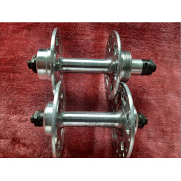Front hub axle assembly PELISSIER vintage road bike component