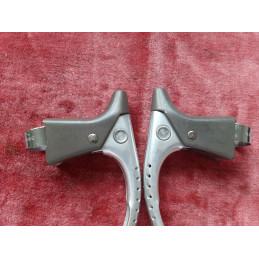Close-up of Campagnolo engraving on lever arm