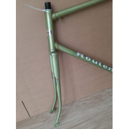 Cadre velo ROUTENS 3275g 60×58cm  ARTISANAL 122.8mm BFFF ancien vélo D5