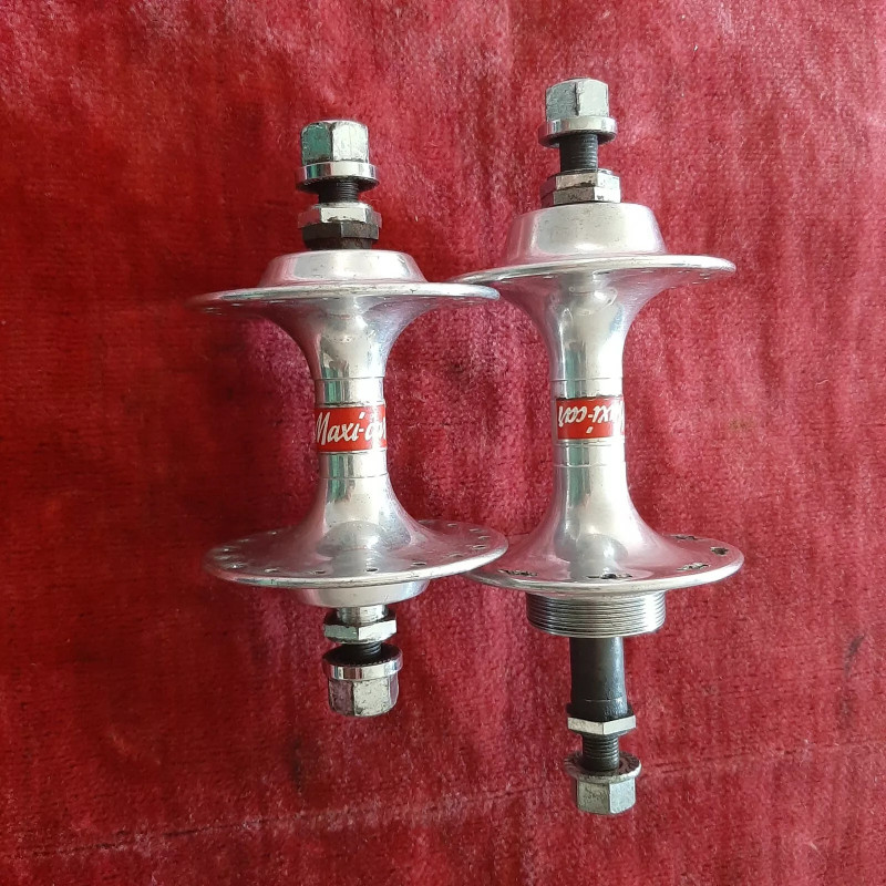 Maxicar Hochflanschnabe 36 Loch Vintage Tourenrad Vorderansicht