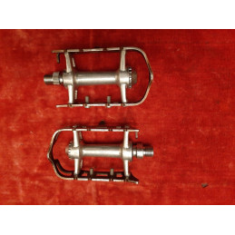 Paire de pédales vintage SR Japan duralumin et acier filetage français 14x1.25 d'occasion