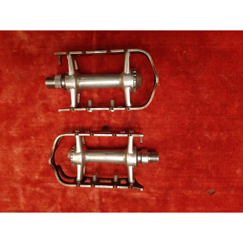 Pedais SR JAPAN vintage M14x1.25 - vista lateral do pedal em duralumínio e aço