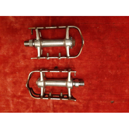 Paire de pédales vintage SR Japan duralumin et acier filetage français 14x1.25 d'occasion