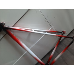 Seatpost insertion area on J. Rocher vintage frame
