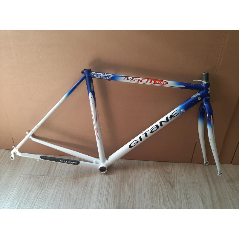 Gitane vintage steel bicycle frame 48x50cm side profile view
