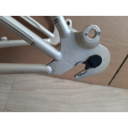 Left rear dropout and derailleur hanger detail on Peugeot PX18 M