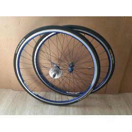 Roue avant et arrière DRC TRANS WHEEL 700c pour vélo de route vintage