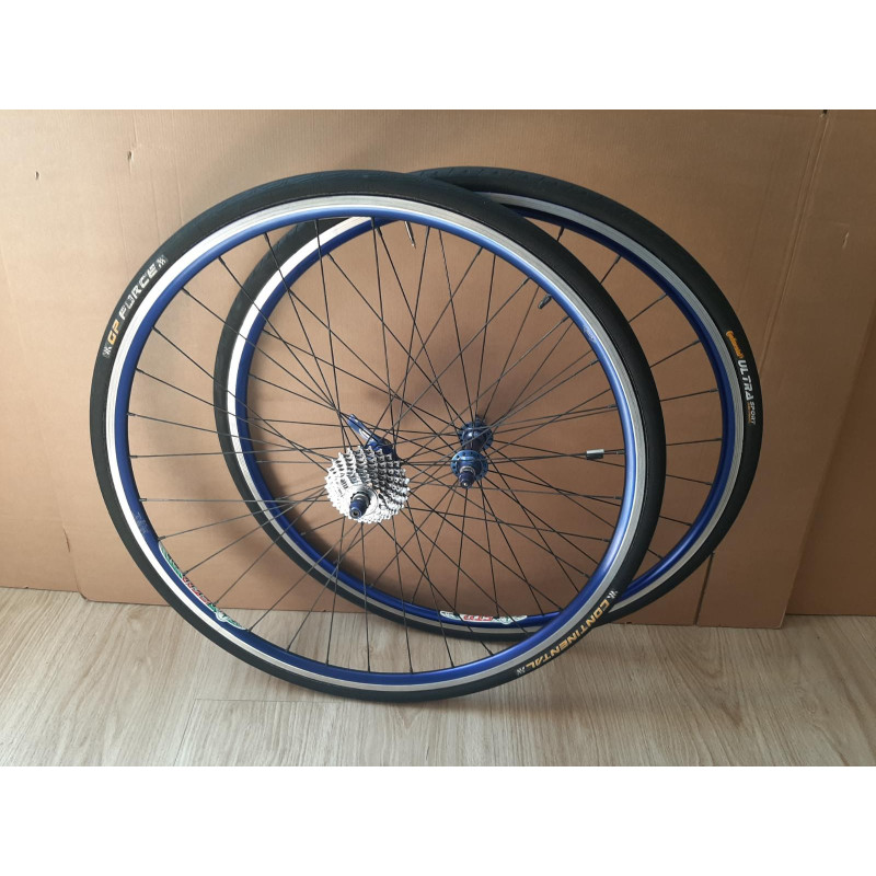 Roue avant et arrière DRC TRANS WHEEL 700c pour vélo de route vintage