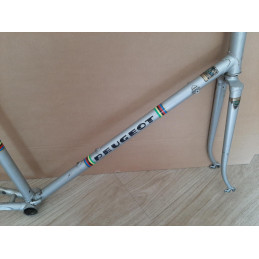 Estado de la pintura vintage original cuadro Peugeot