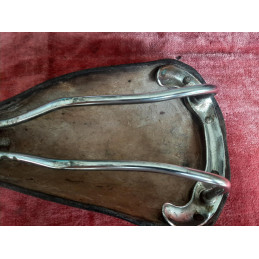 Vintage bike saddle IDEALE 90 TB SPECIALE COMPETITION, hand broken-in per Rebour D7