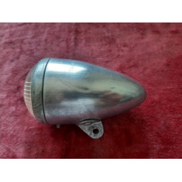 Dettaglio lente faro Soubitez per bici d'epoca