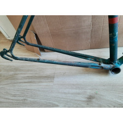Seat tube cluster detail on DIAFERIA vintage bicycle frame