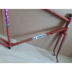 Cadre LE SUPER 3260g 56×56cm BFFF 116,4mm vintage bike 700C D5