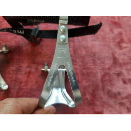 Cale Pieds CHRISTOPHE STC en Aluminium vélo de COURSE ancien vélo Eroica D4