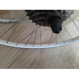 Pair of RIGIDA 26" MTB Clincher Wheels 20-559 with Tyres
