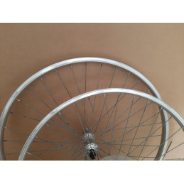 Coppia ruote RIGIDA completa per restauro mountain bike