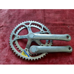 Pédalier Crankset SHIMANO biopace 42-52 170  ancien vélo 9/16 D7