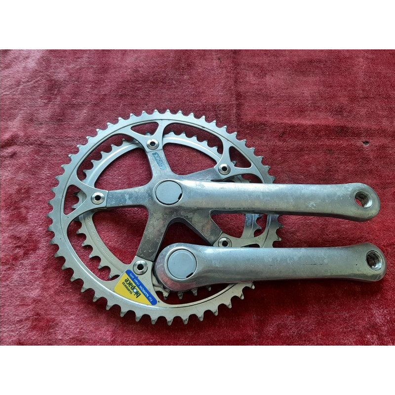 Pédalier Crankset SHIMANO biopace 42-52 170  ancien vélo 9/16 D7