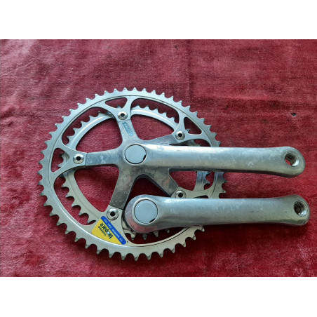 Pédalier Crankset SHIMANO biopace 42-52 170  ancien vélo 9/16 D7