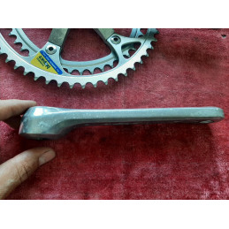 Pédalier Crankset SHIMANO biopace 42-52 170  ancien vélo 9/16 D7