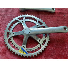 Pédalier Crankset SHIMANO biopace 42-52 170  ancien vélo 9/16 D7