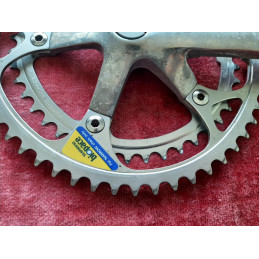 Pédalier Crankset SHIMANO biopace 42-52 170  ancien vélo 9/16 D7