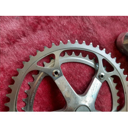 Pédalier Crankset SHIMANO biopace 42-52 170  ancien vélo 9/16 D7