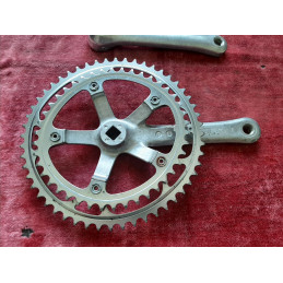 Pédalier Crankset SHIMANO biopace 42-52 170  ancien vélo 9/16 D7