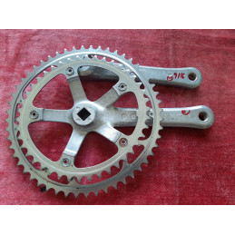 Pédalier Crankset SHIMANO biopace 42-52 170  ancien vélo 9/16 D7