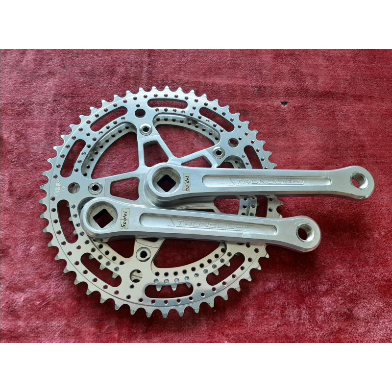Pédalier spidel Stronglight 105 bis 42-52 170 14×1.25 ancien vélo PX PY10 D7