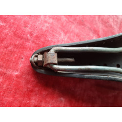 Full view of Henri Gauthier vintage French leather saddle