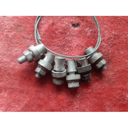 6 Serre tringle garde boue vélo  vis écrou serrage 4.34 mm D8