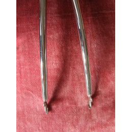 Left dropout profile of the vintage LIBERIA steel bicycle fork