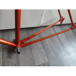 Tubo de sillín y medición de geometría del cuadro de carretera