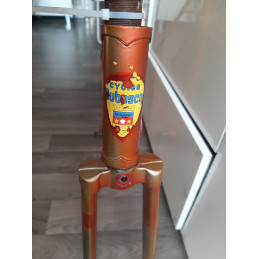 Internal view of the seat tube on J. DUBOSCQ vintage frame