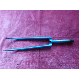 Garfo de aço vintage com pivot de 166mm rosca 25x100 vista frontal