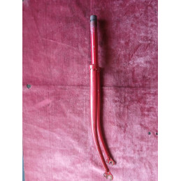 Side profile of the vintage steel fork legs